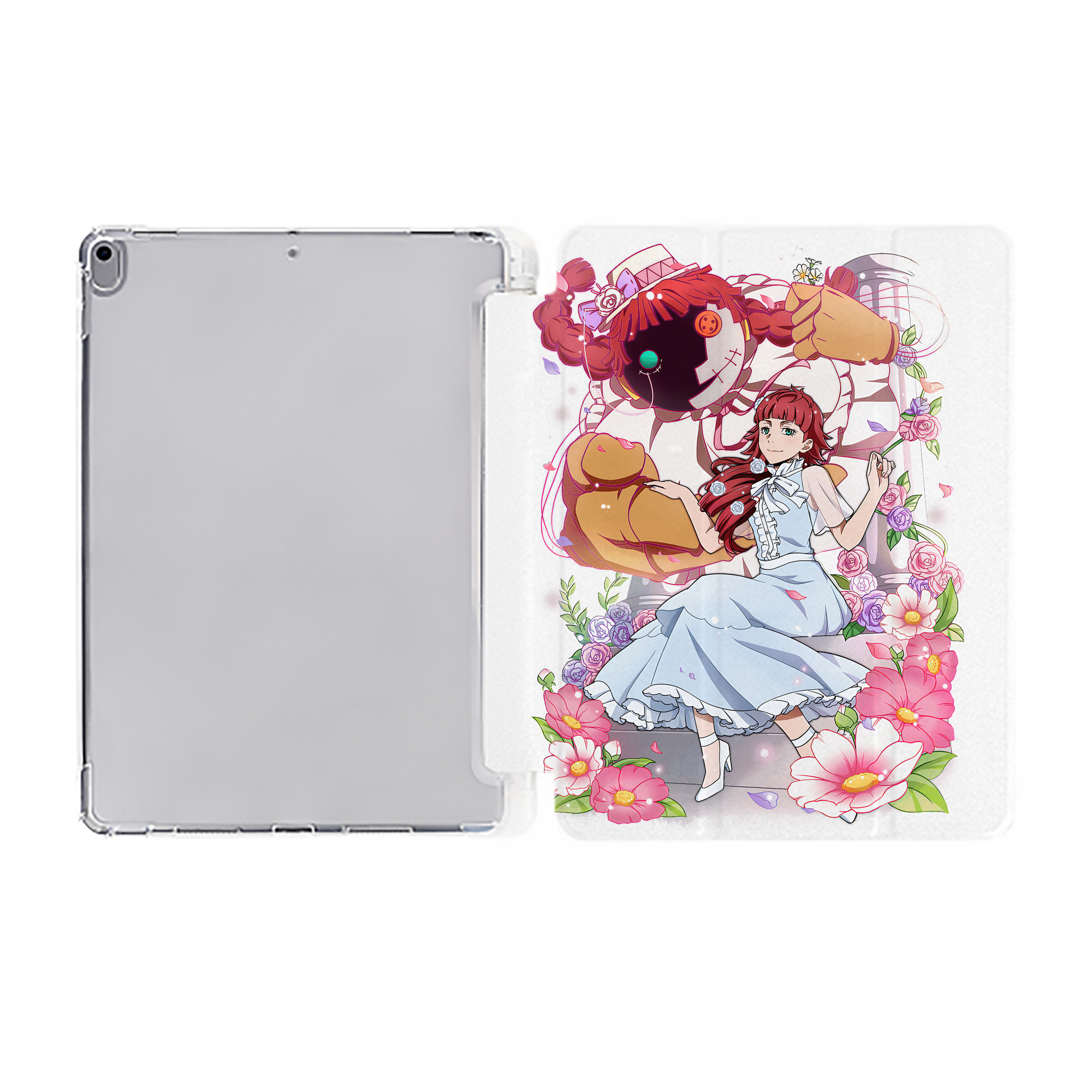 （画像用） 文豪ストレイドッグス Bungo Stray Dogs IPad ケース ペン収納付き 三つ折りスタンド PUレザー×シリコン 対応機種9.5/10.5/10.9インチ